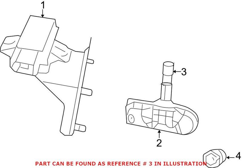 VW Tire Pressure Monitor Sensor Valve Stem Service Kit 7B0698365C